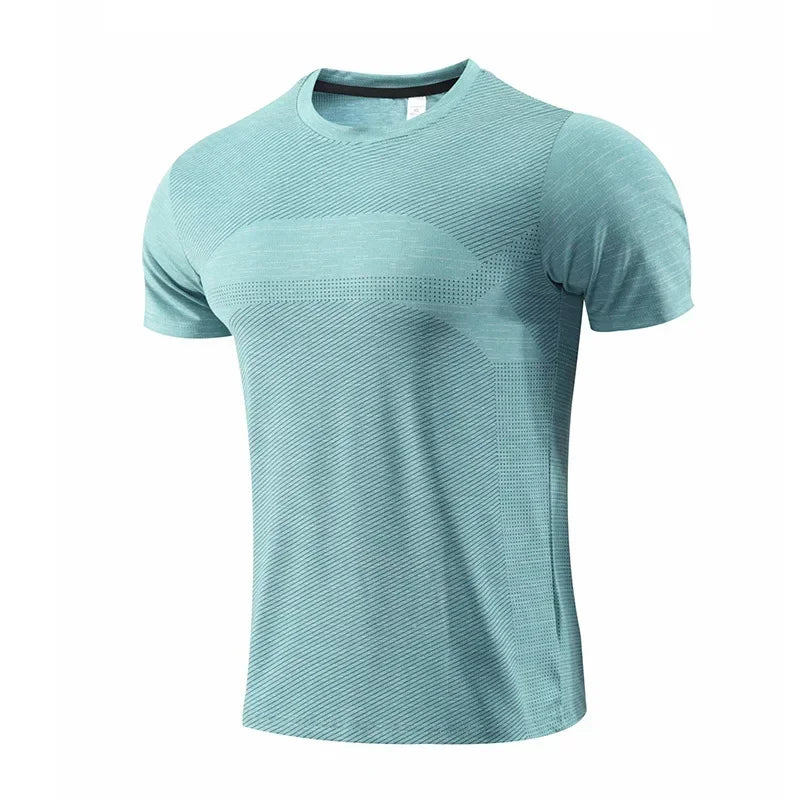 Multicolor Quick Dry Short Sleeve Sport T Shirt Gym Jerseys Fitness Shirt Trainer Running T-Shirt Men's Breathable Sportswear