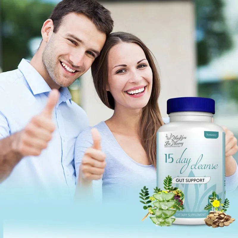 15 Day Cleanse and Detox - Reduce Abdominal Pain, Bloating, Constipation and Aid Gut Health - 30pcs