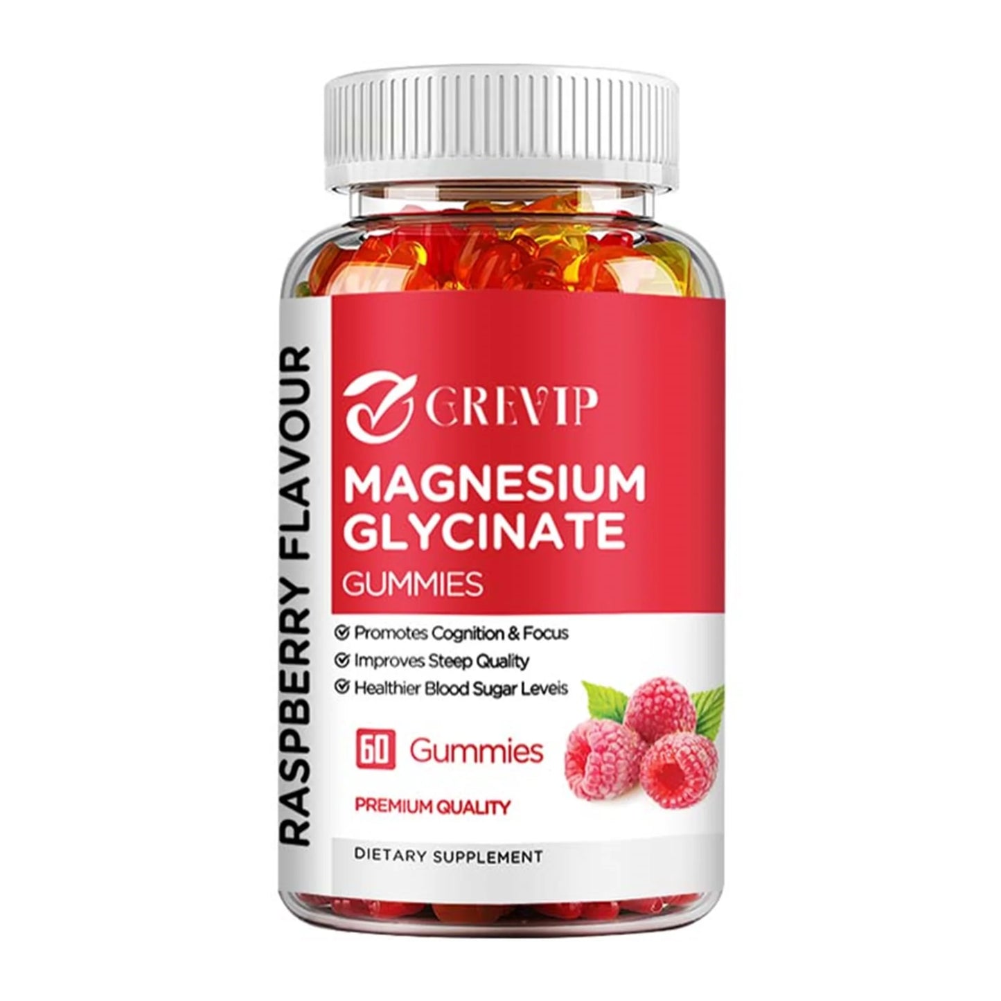 Magnesium Glycinate Gummies - Reduce Stress, Promote Sleep, Support Joint, Bone, Muscle Health, Enhance Memory - 60 Gummies