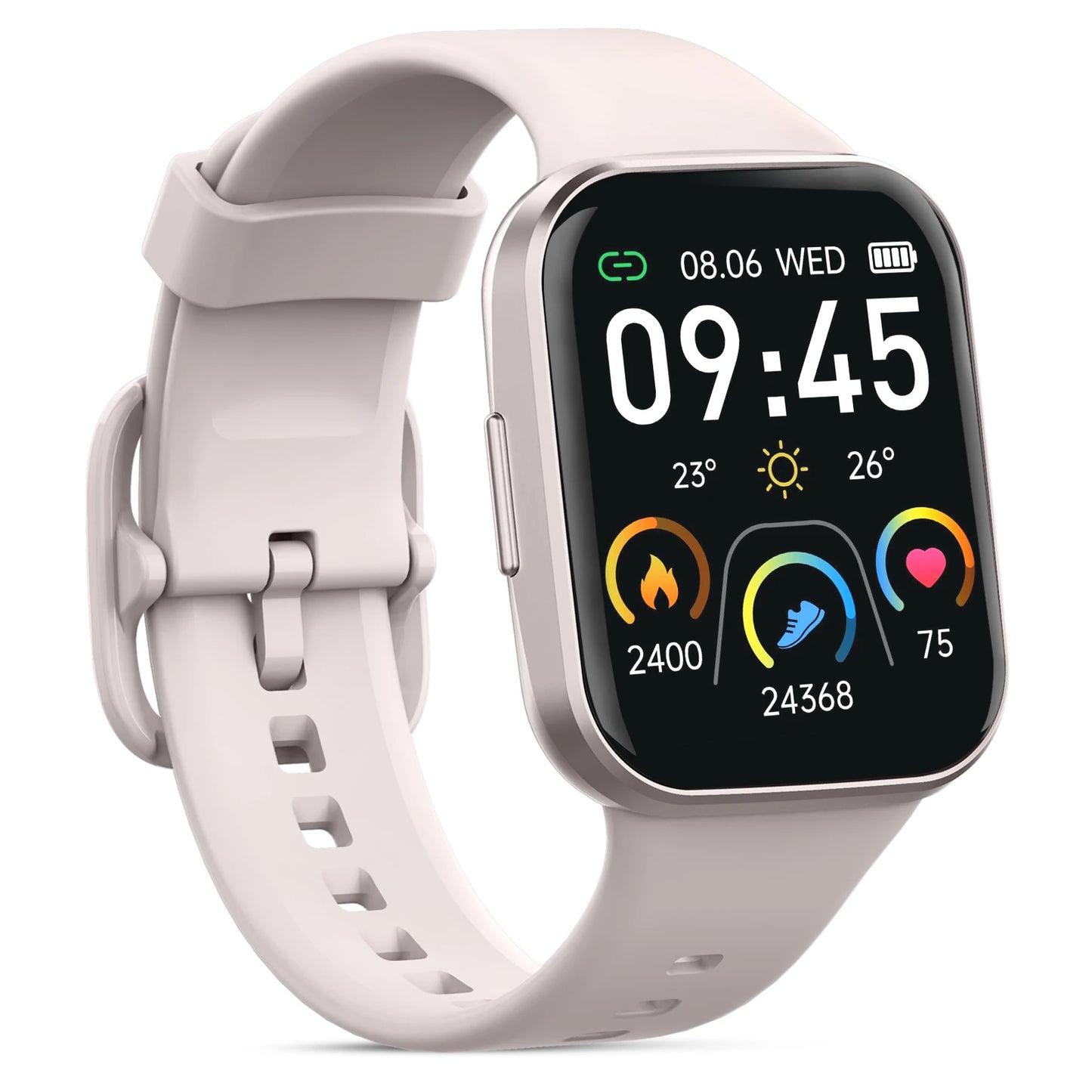 Q23 Smart Watch, Fitness Tracker Watch, 1.69'' Touch Smartwatch Fitness Watch with Pedometer/Sleep Monitor.