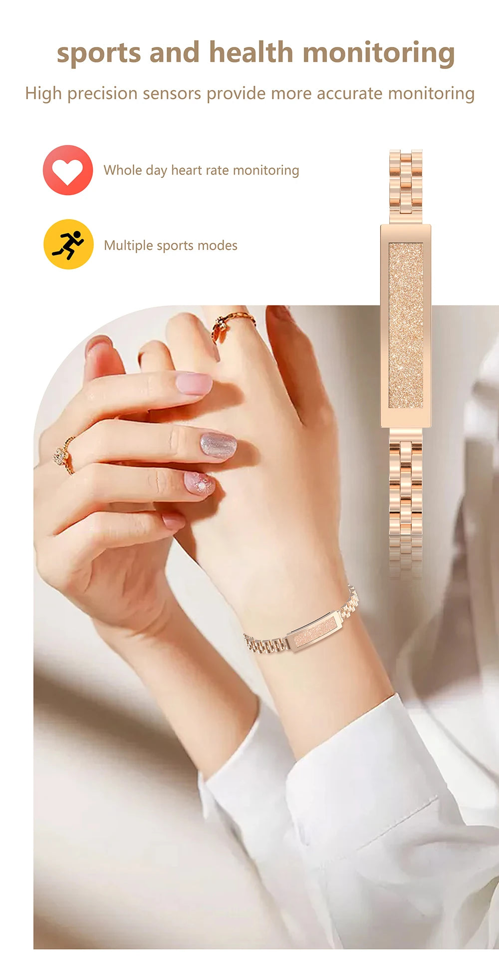 2025 New Smart Watch Pedometer Health Smart Bracelet Women Men Sports Fitness Waterproof Heart Rate Sleep Monitoring Wristbands