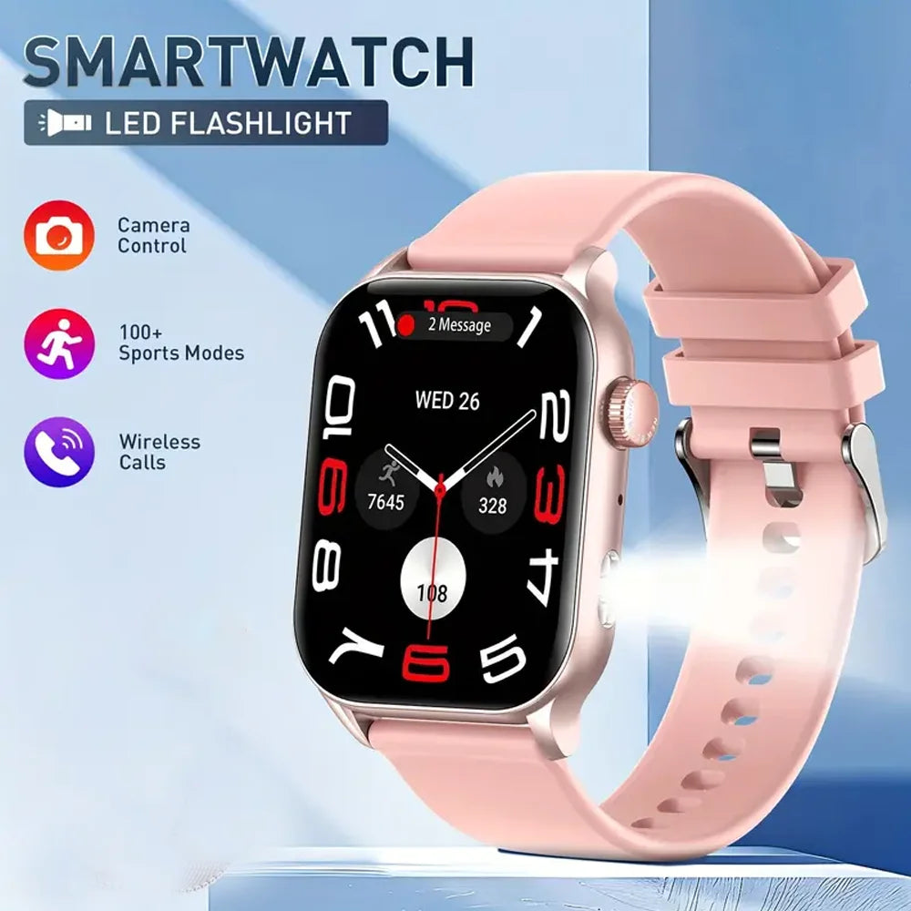 SENBONO Women Smart Watch Alway on Display AMOLED Screen Bluetooth Call Waterproof 100+ Sport Mode DIY Dial Smartwatch for Women