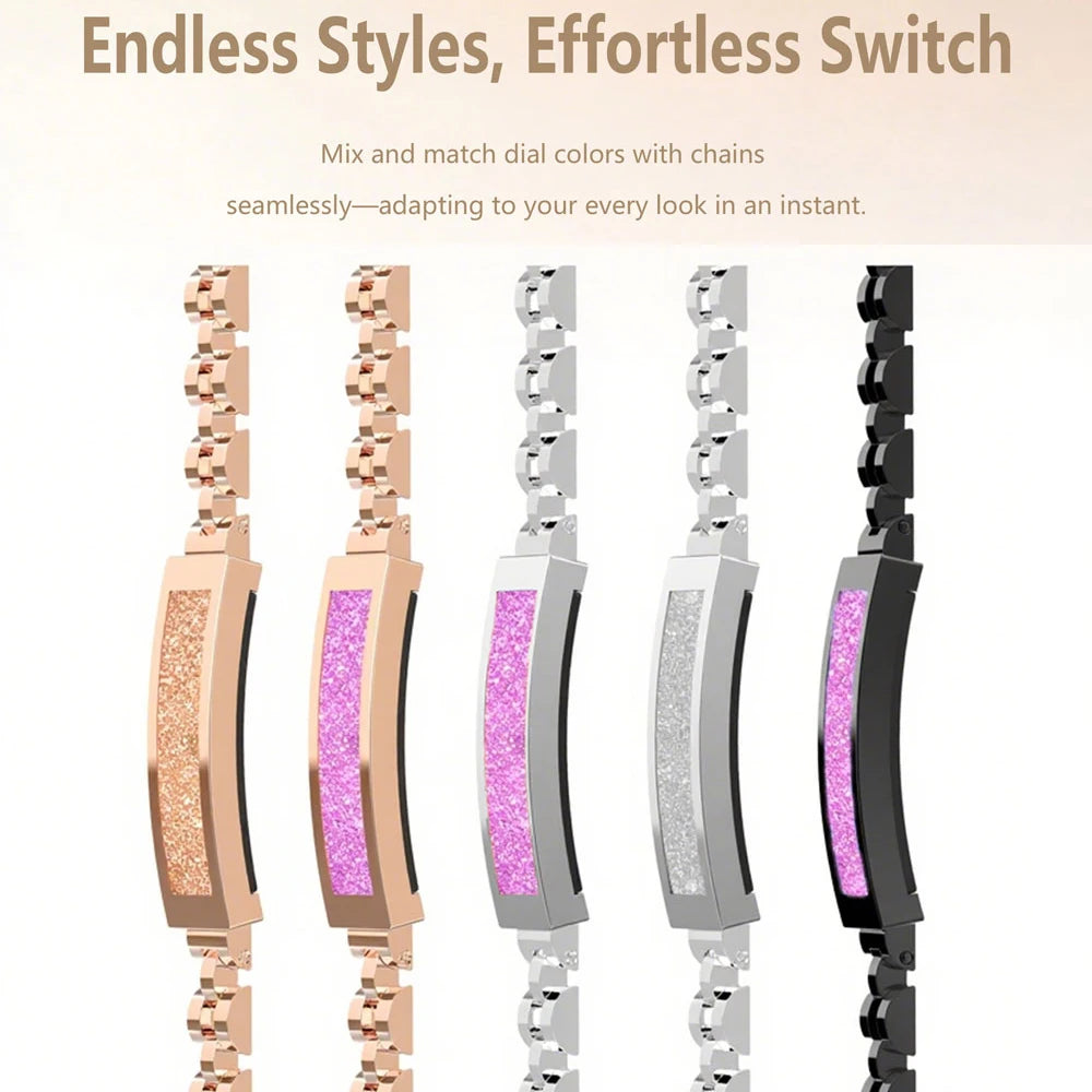 Ultra Thin Wristband Lady Waterproof Smart Chain Bracelet For Women Bluetooth Connected APP Multi Sports Heartrate Sleep Monitor