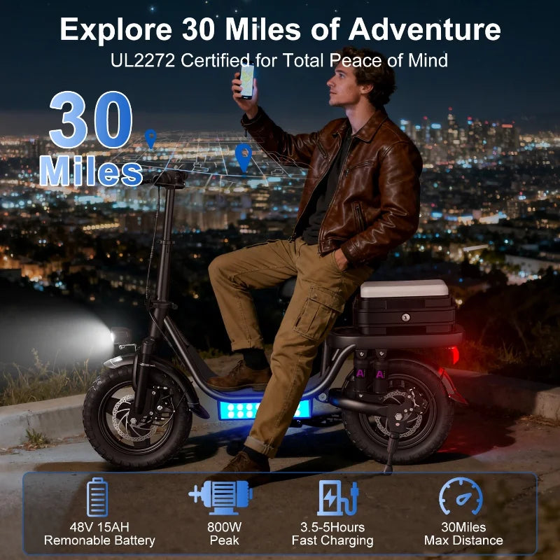 Cheap Electric Scooter,1000w 30miles 48v 14 Inch Electric Bicycle, Capable Of Climbing 25° Slopes,electric E Bike For Adults