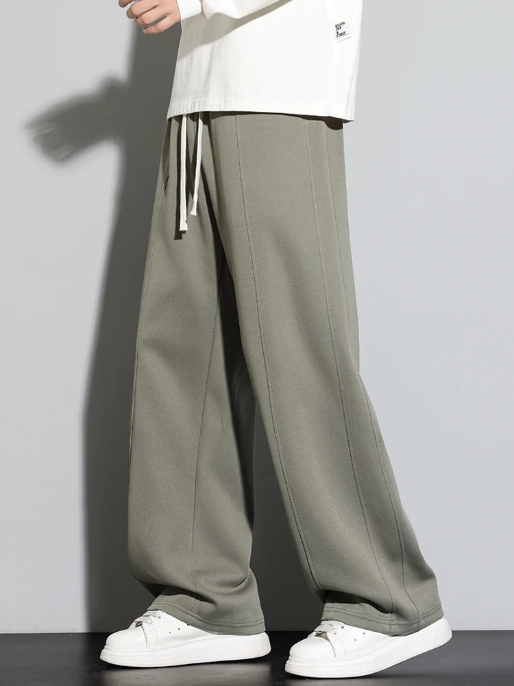 Autumn Men Sweatpants Baggy Joggers Cotton solid color Neutral Loose Outdoor Jogger Fitness Trouser