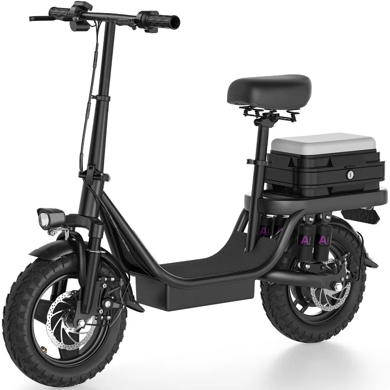 New Electric Bike Scooters Free Shipping,500w Peak Motor 14 Inches 25mph 30 Miles 48v 15a 17.5a Battery,for Electric Bicycle