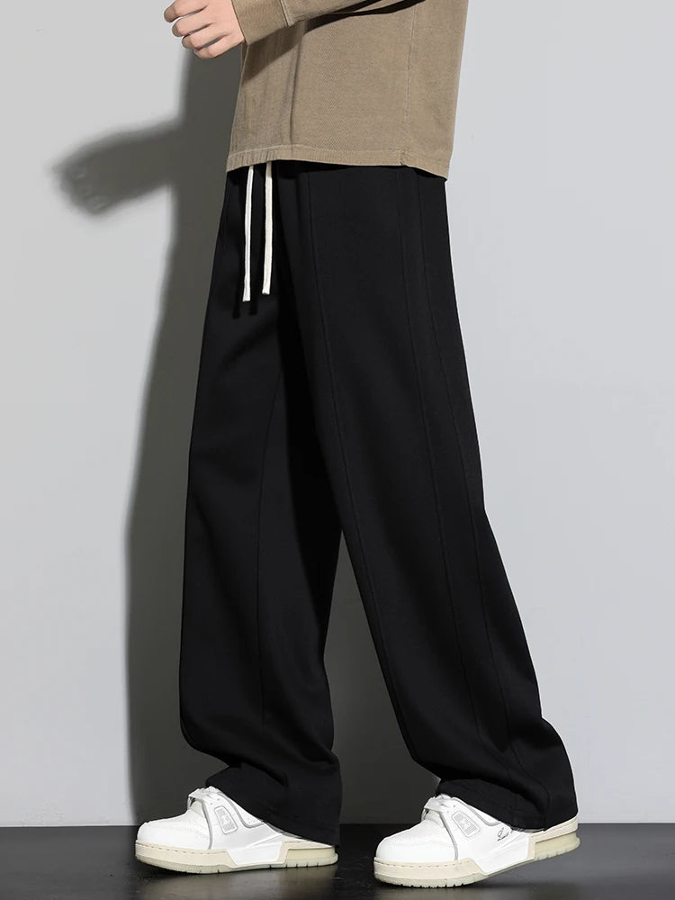Autumn Men Sweatpants Baggy Joggers Cotton solid color Neutral Loose Outdoor Jogger Fitness Trouser