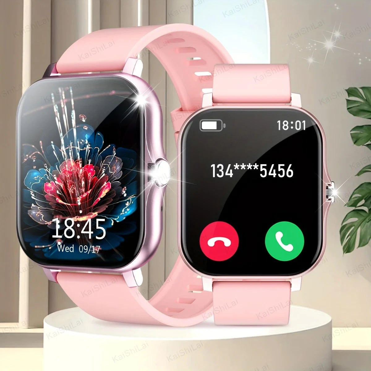 Sports smart watch, sports monitoring, wireless calls, message reminders, unisex, suitable for Android and iPhone