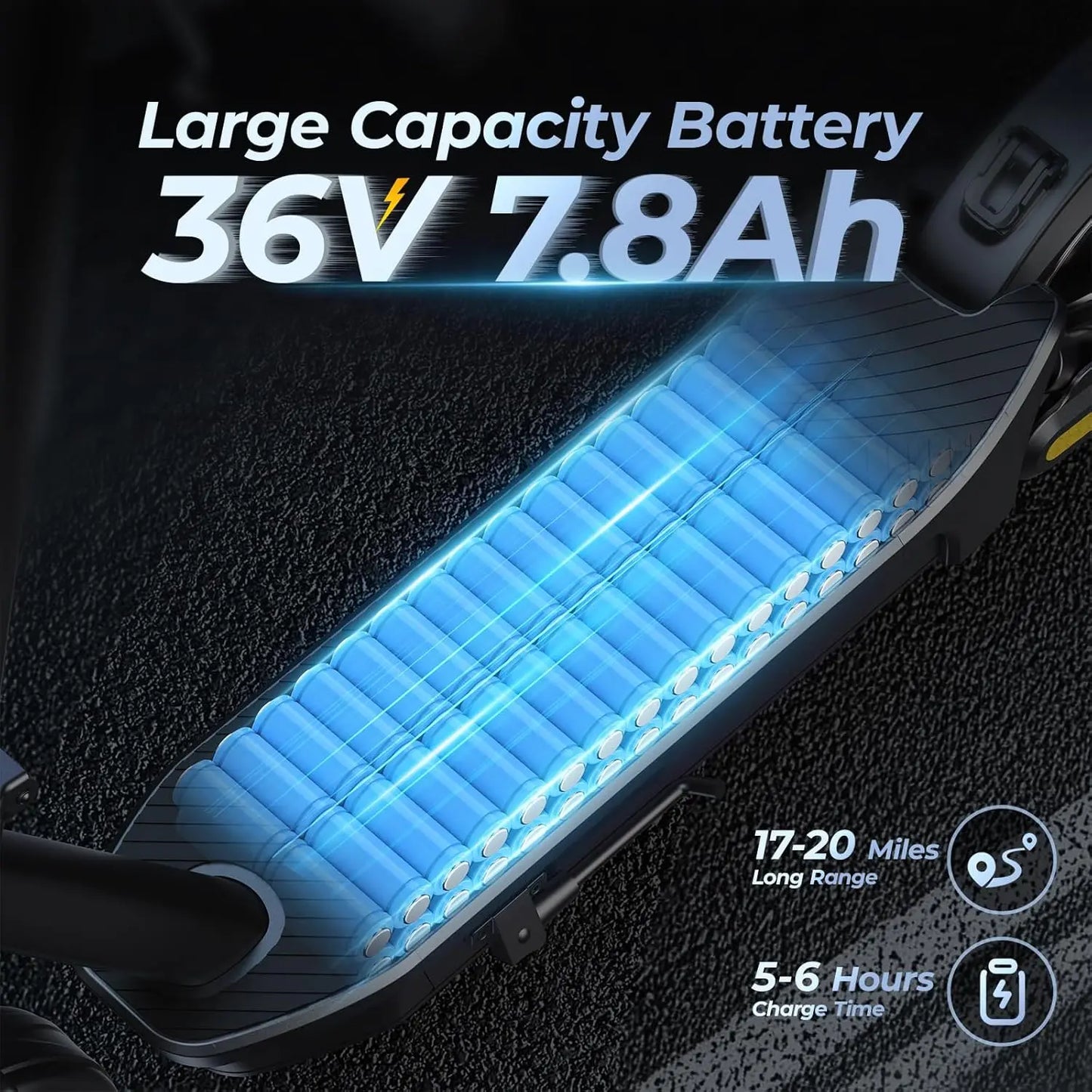 Smart Electric Scooter 8.5Inch Tire E-Scooter 500W Foldable 20mph 20Miles Long Range Dual Shock Absorption Adult CLeisure Riding