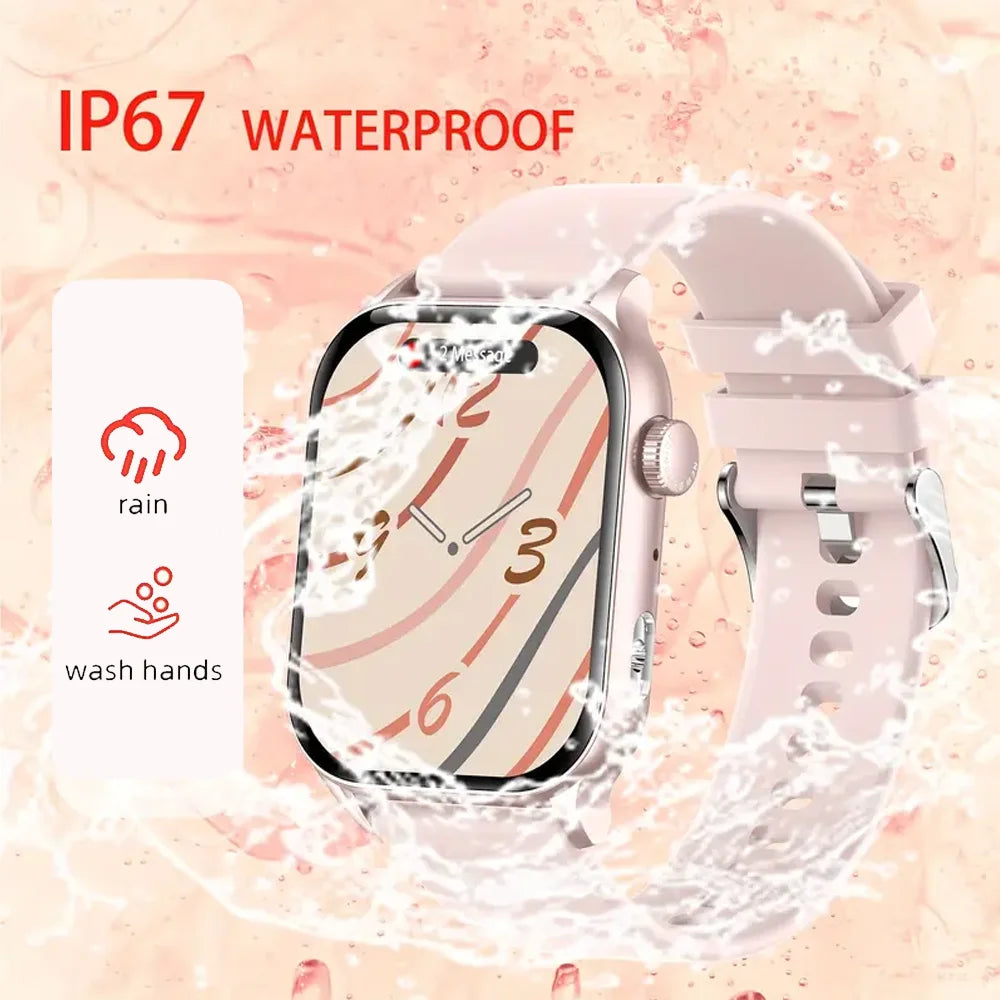 SENBONO Women Smart Watch Alway on Display AMOLED Screen Bluetooth Call Waterproof 100+ Sport Mode DIY Dial Smartwatch for Women