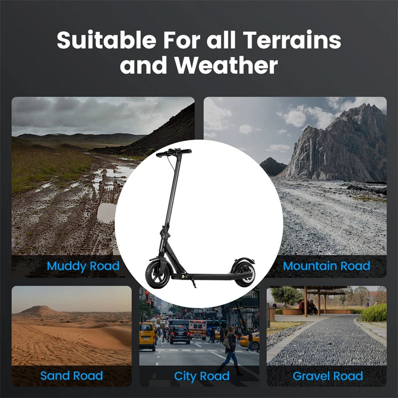 Electric Scooter 350W E Scooter Shock-absorbing ‎8.5 Inches Folding waterproof Commuting Electric Scooters