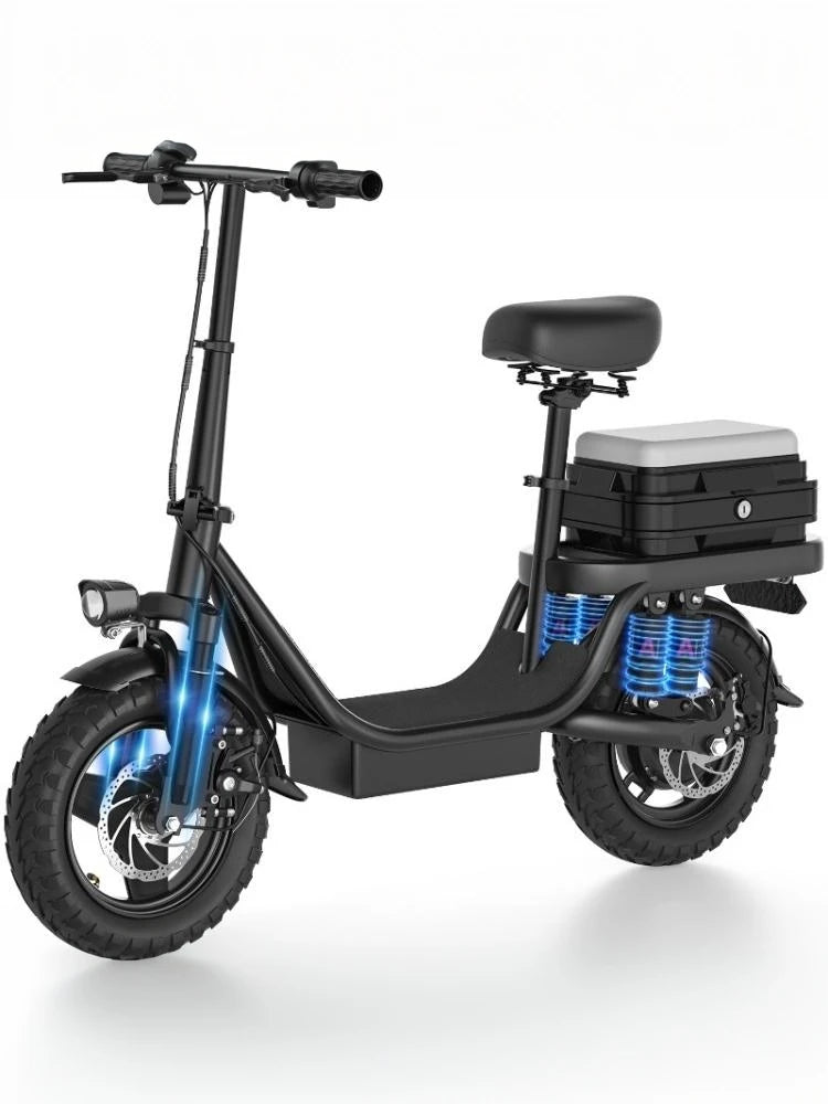 Zefiora S10 Electric Bike Scooters Free Shipping,500w Peak Motor 14 Inches 25mph 30 Miles 48v Battery,for Electric Bicycle