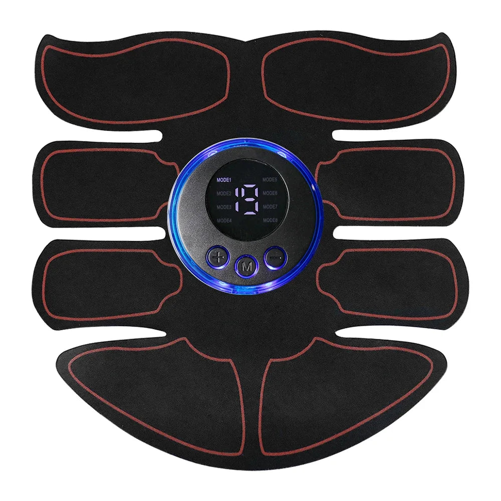 8 Modes EMS Wireless Muscle Stimulator Fitness Trainer ABS Abdominal Electric Weight Loss Body Slimming Massageador USB Charging
