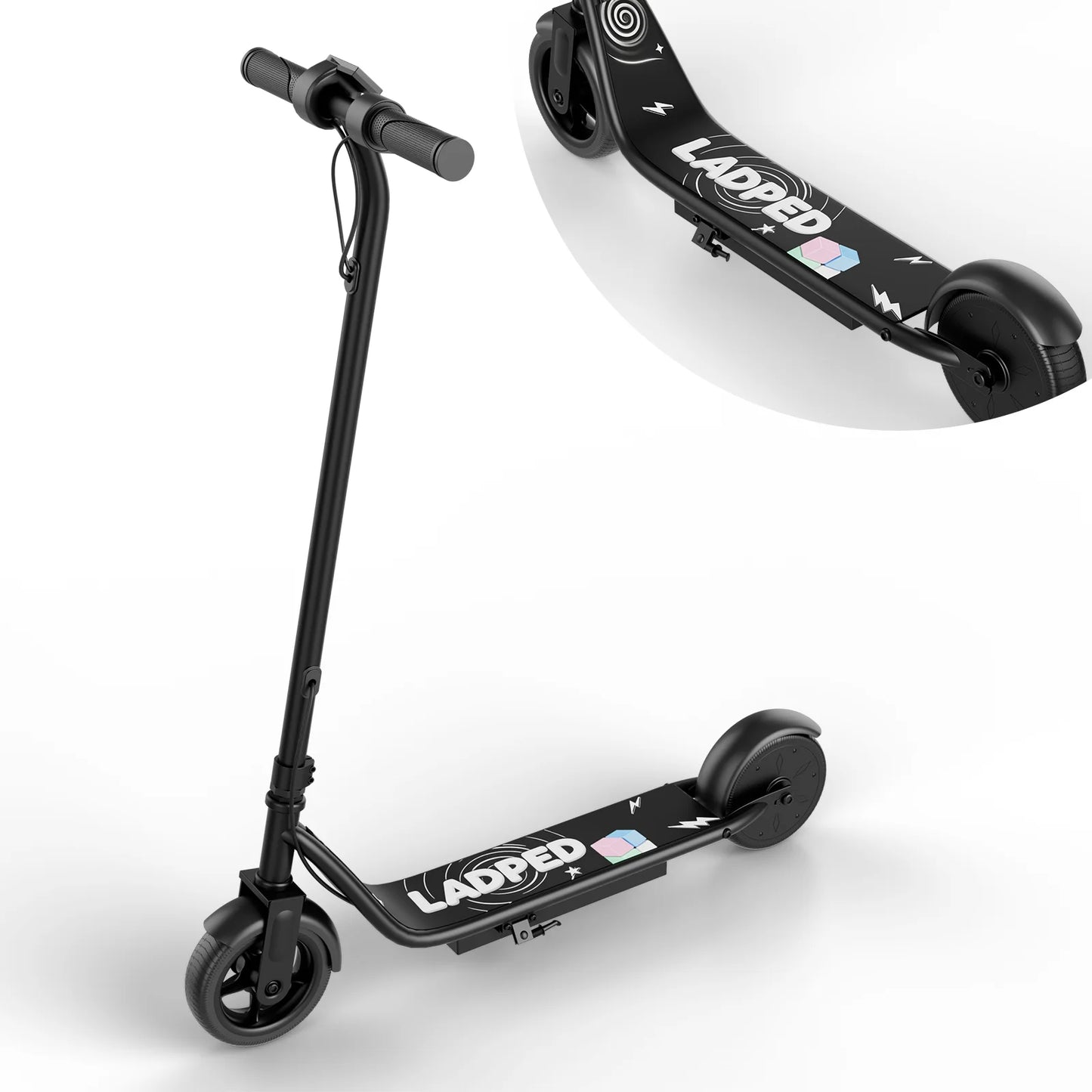 Electric Scooter for Kids - 9MPH & 10Mile Range, 250W Motor, 6.5" Solid Tires with App Control Folding Commuter E-Scooter UL2272
