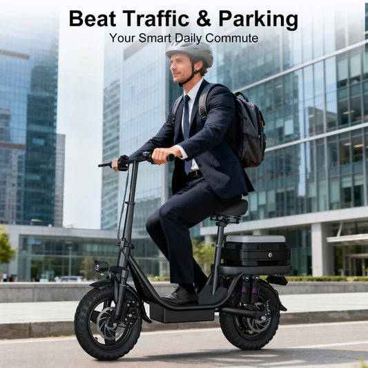 New Electric Bike Scooters Free Shipping,500w Peak Motor 14 Inches 25mph 30 Miles 48v 15a 17.5a Battery,for Electric Bicycle