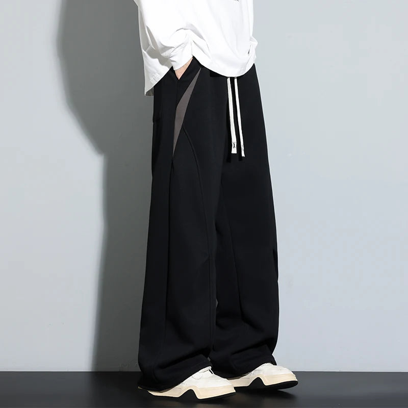 2025 Autumn Men Sweatpants Baggy Joggers Cotton Korean Sports Pants  Neutral Loose Outdoor Jogger Fitness Trouser