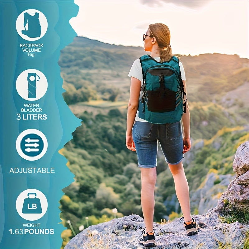 Outdoor Backpack Warm Water Bag, Containing 2 Liters Of BPA-free Airbag, Can Keep The Liquid Cool For Up To 5 Hours, Suitable For Running, Hiking, Cycling, Camping And Mountain Climbing.