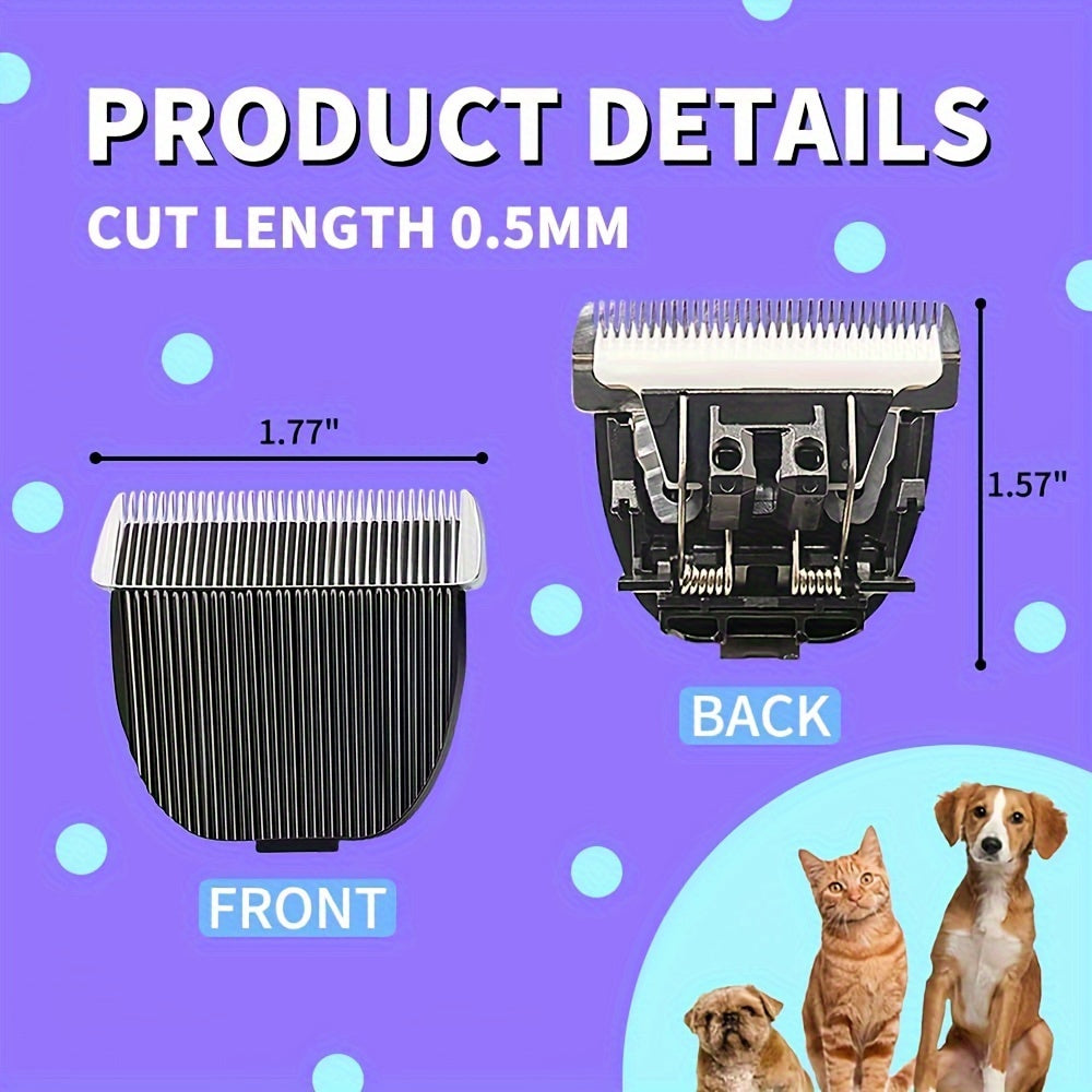 Docal Clipper Replacement Blades Ceramic Stainless Steel For Dogs