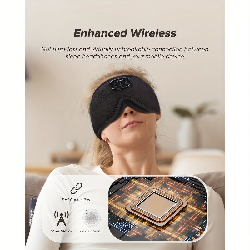 LC-Dolida Sleep Headphones Sleep Mask, Wireless 3D Light-Blocking