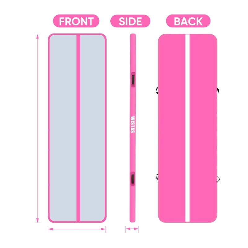 Inflatable Gym Mat PVC Fiber With Pump
