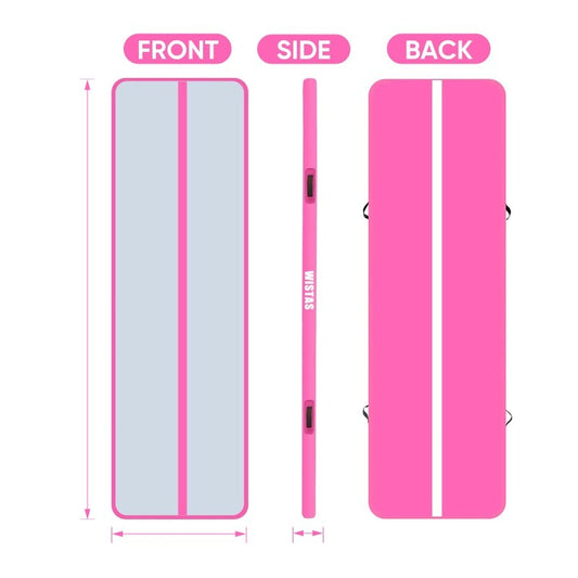Inflatable Gym Mat PVC Fiber With Pump