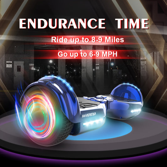 Hoverboard With LED Wheel Design And Rechargeable Battery