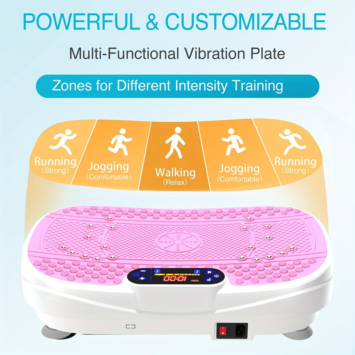 Vibration Plate Fitness Platform Exercise Machine Vibrating Shaking Full Body Shaker Workout Vibrate Stand Shake Board Sport Gym For Fitness Machine