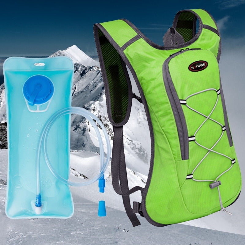 Sports outdoor breathable ultralight bicycle backpack with 2L water bag, outdoor sports cycling backpack, camping hiking running water bag