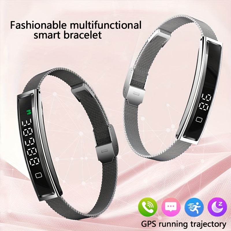 Intelligent Wristband Featuring a High-Definition Touchscreen, Made with a Zinc Alloy Casing, Equipped with a Sports Tracker And Step Counter - a Versatile Fitness Watch That Works with Both Iphone And Android, Has a USB Rech