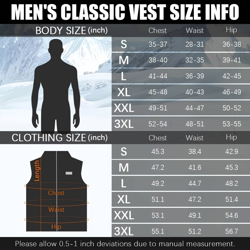 Heated Vest With USB Battery For Winter Outdoor Activities