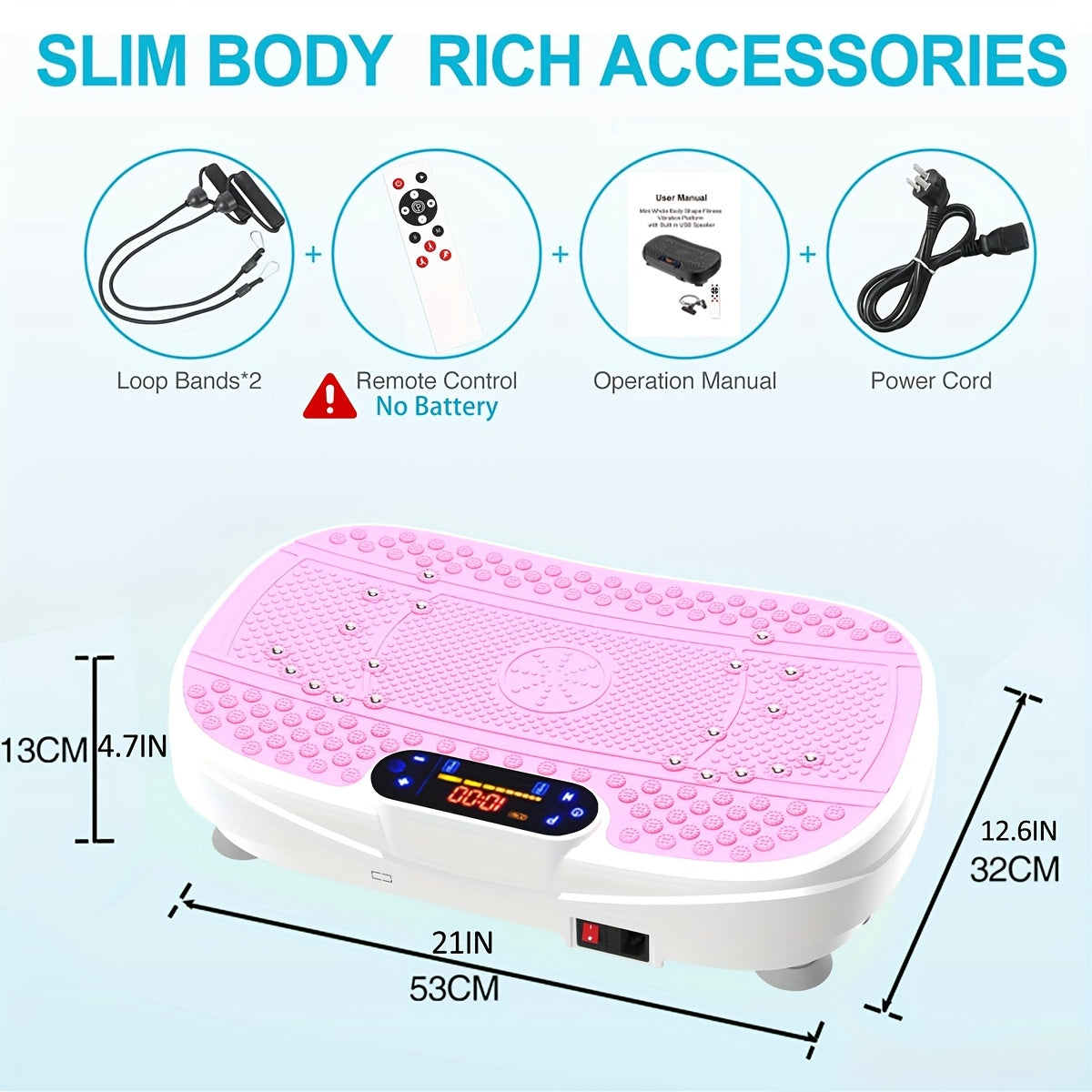 Vibration Plate Fitness Platform Exercise Machine Vibrating Shaking Full Body Shaker Workout Vibrate Stand Shake Board Sport Gym For Fitness Machine