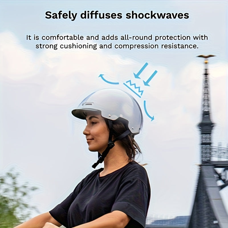 1 Adult Adjustable Ultralight Sports Helmet, Light Weight Breathable, Riding Protection, Unisex, Road Riding/mountain Bike