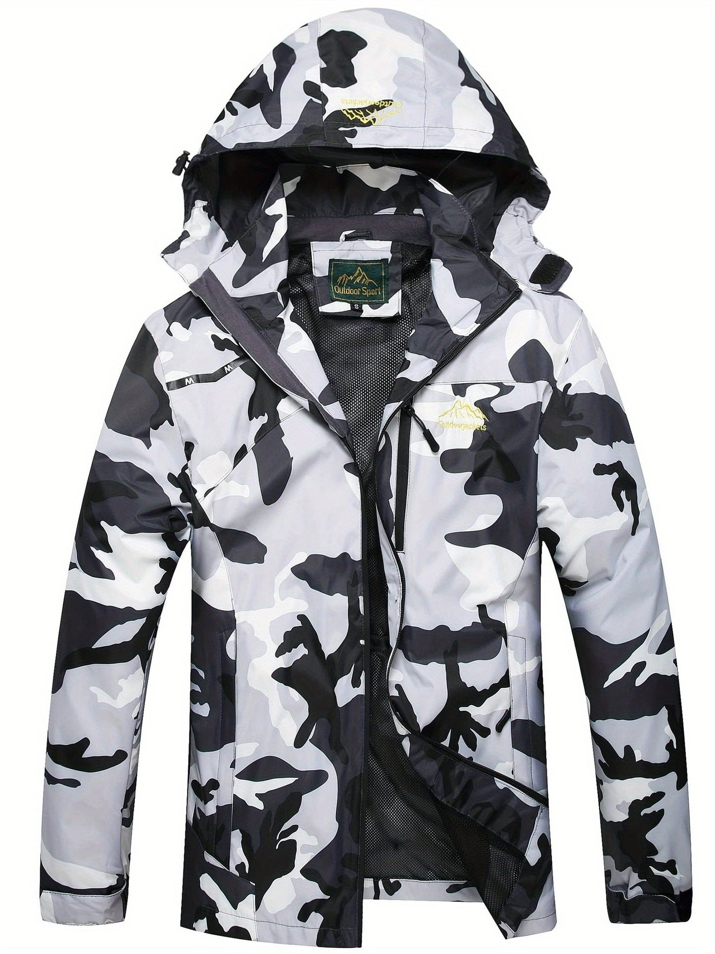 Rain Jacket Polyester For Men Outdoor Everyday Travel Use