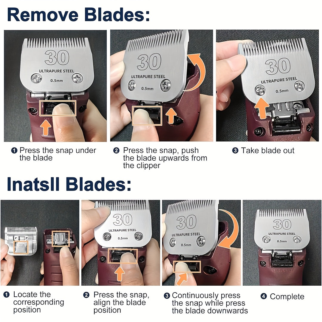 TRAH Clipper Blades Detachable For Dog Grooming Professionals