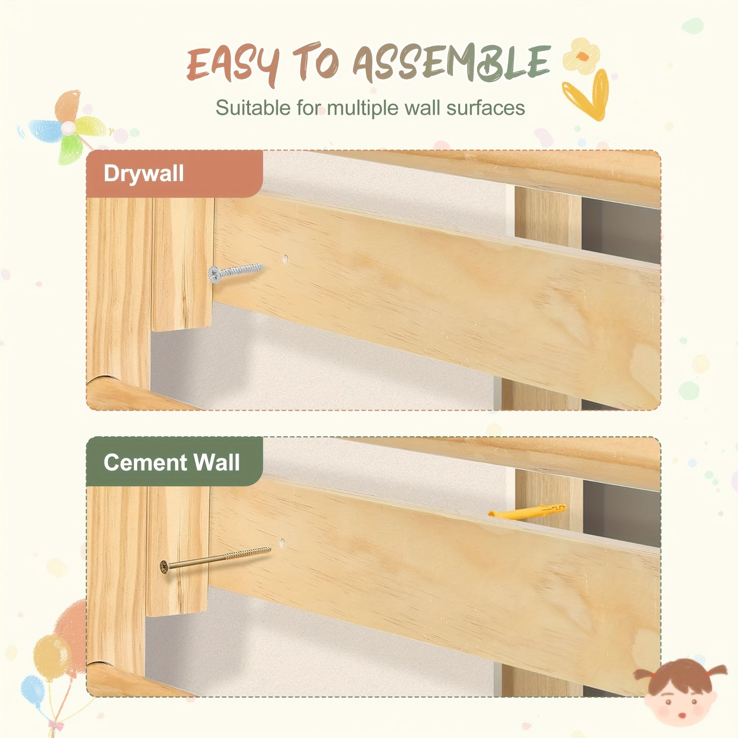 10-in-1 Solid Wood Swedish Ladder Wall Gym - All-in-One Kids & Adult Climbing Frame with Rock Wall, Gymnastics Rings, Pull-Up Bars, Slide, Swing Set | Indoor/for home Playground Equipment, Easy Assembly, Space-Saving Multi- A