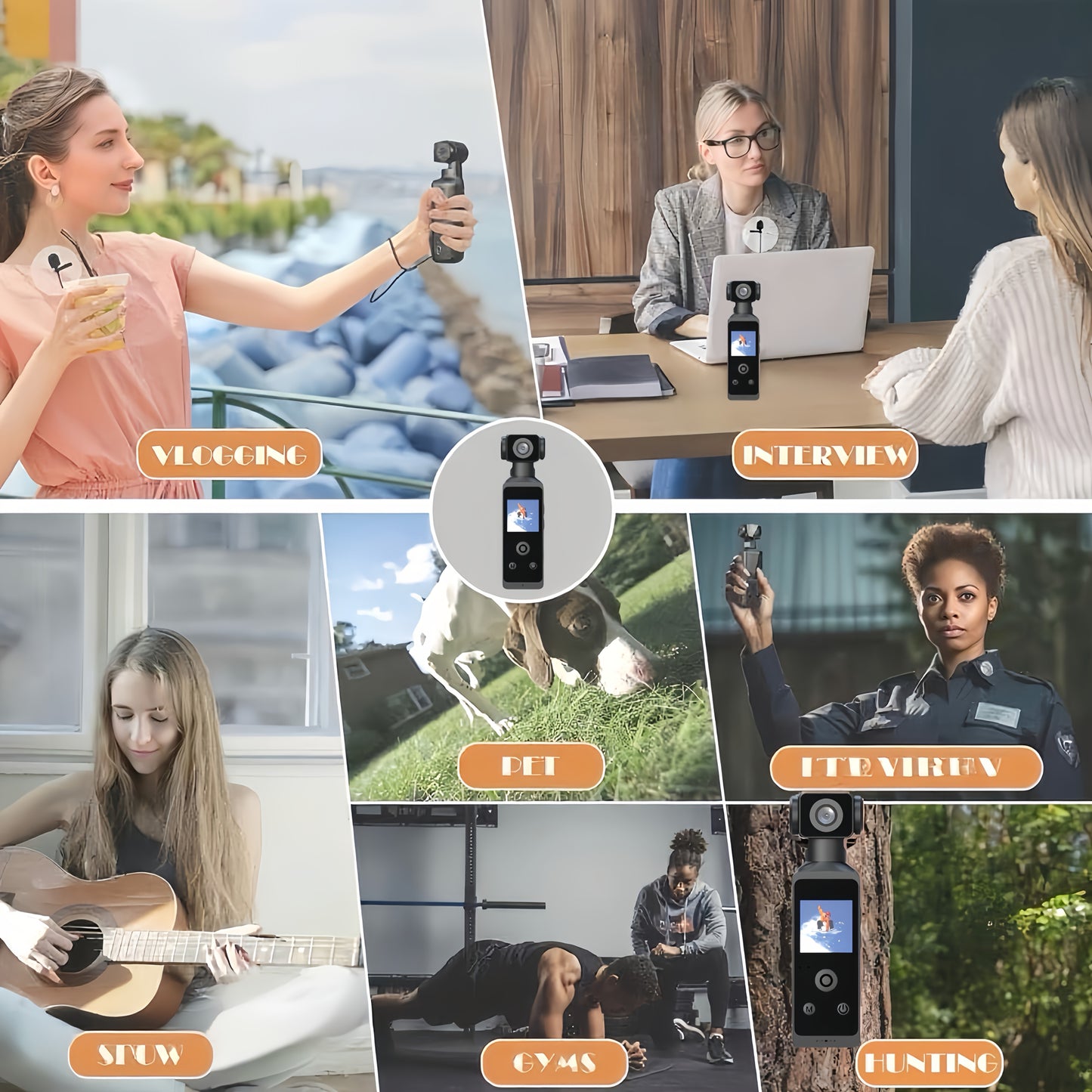 MUOXUEQN Body Camera 5K High Definition With 128GB Card