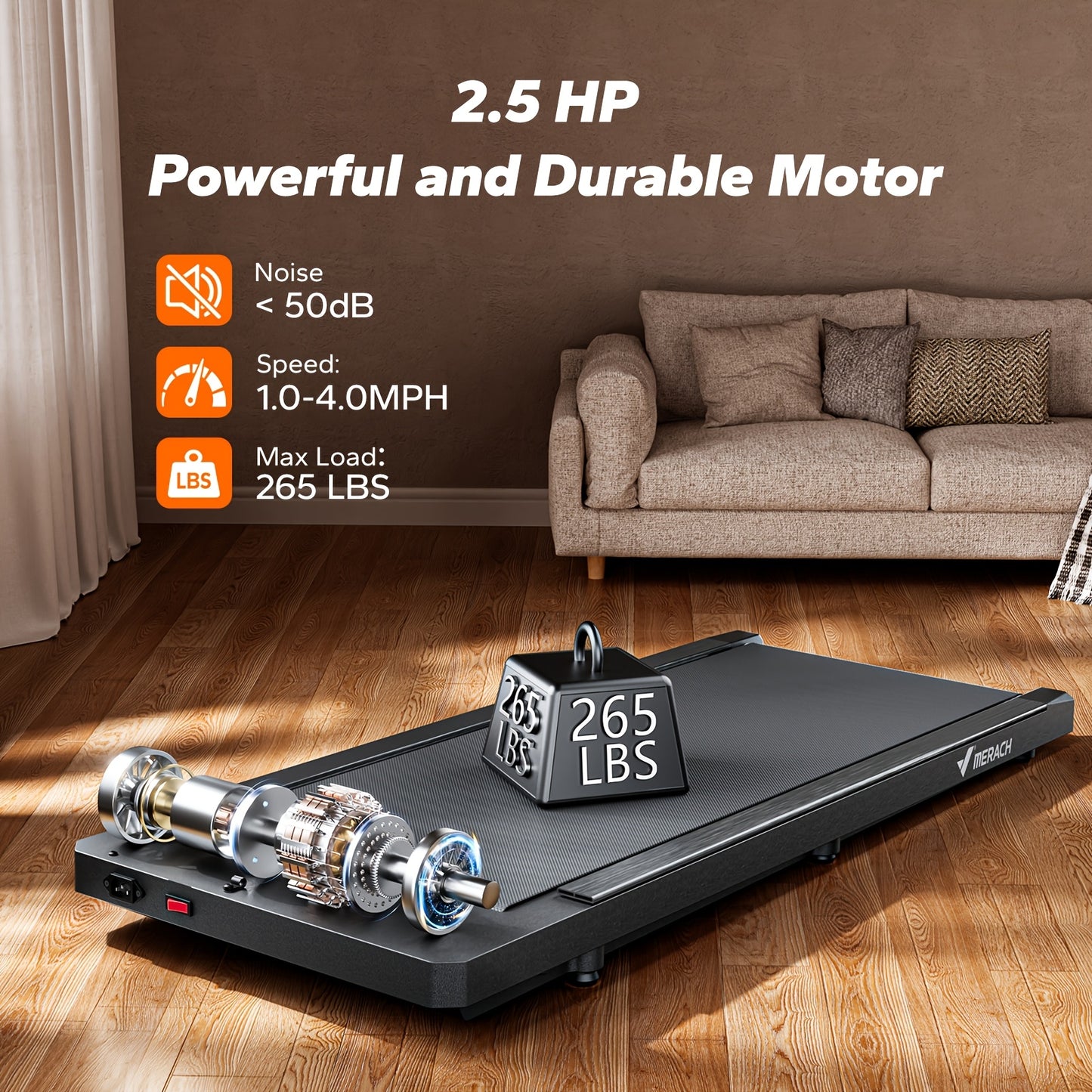 MERACH Walking Pad 2 In 1 Under Desk