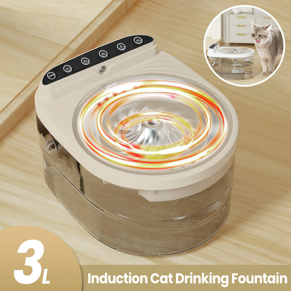 Cat Water Fountain Motion Sensor Durable Indoor Use