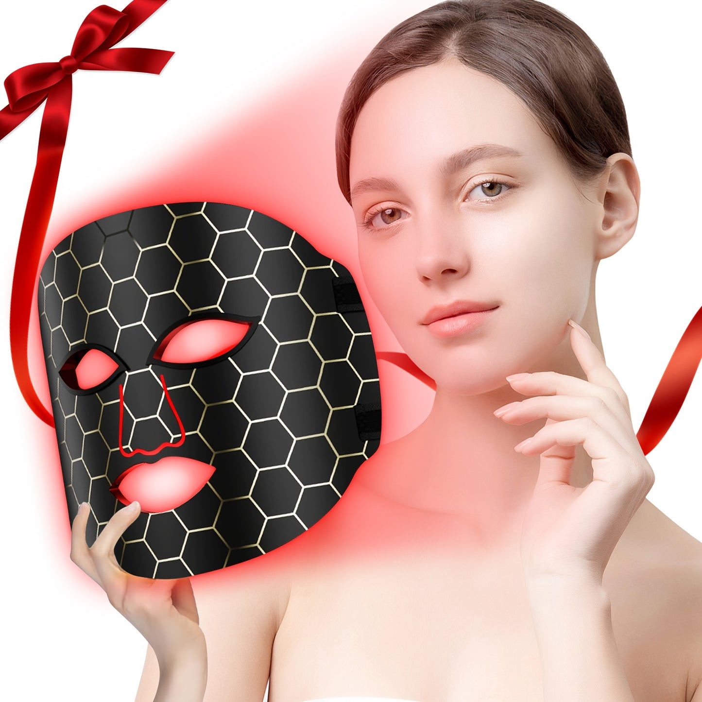 7-color Rechargeable LED Face Mask for Skin Care And Facial Skincare, Perfect for Mother's Day, Thanksgiving, Gifts, Girlfriends, Best Friends, And Mothers