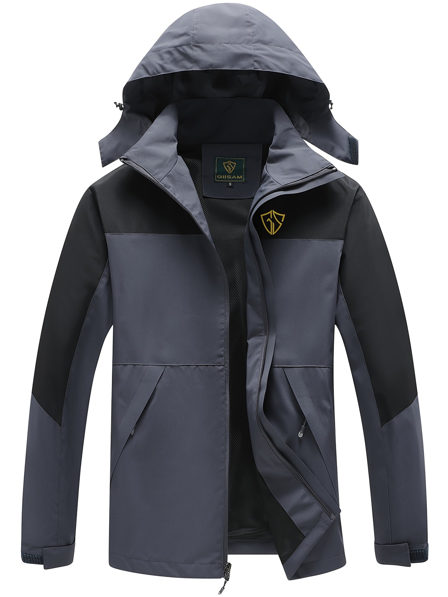 Raincoat Men's Polyester Jacket for Outdoor Adventures