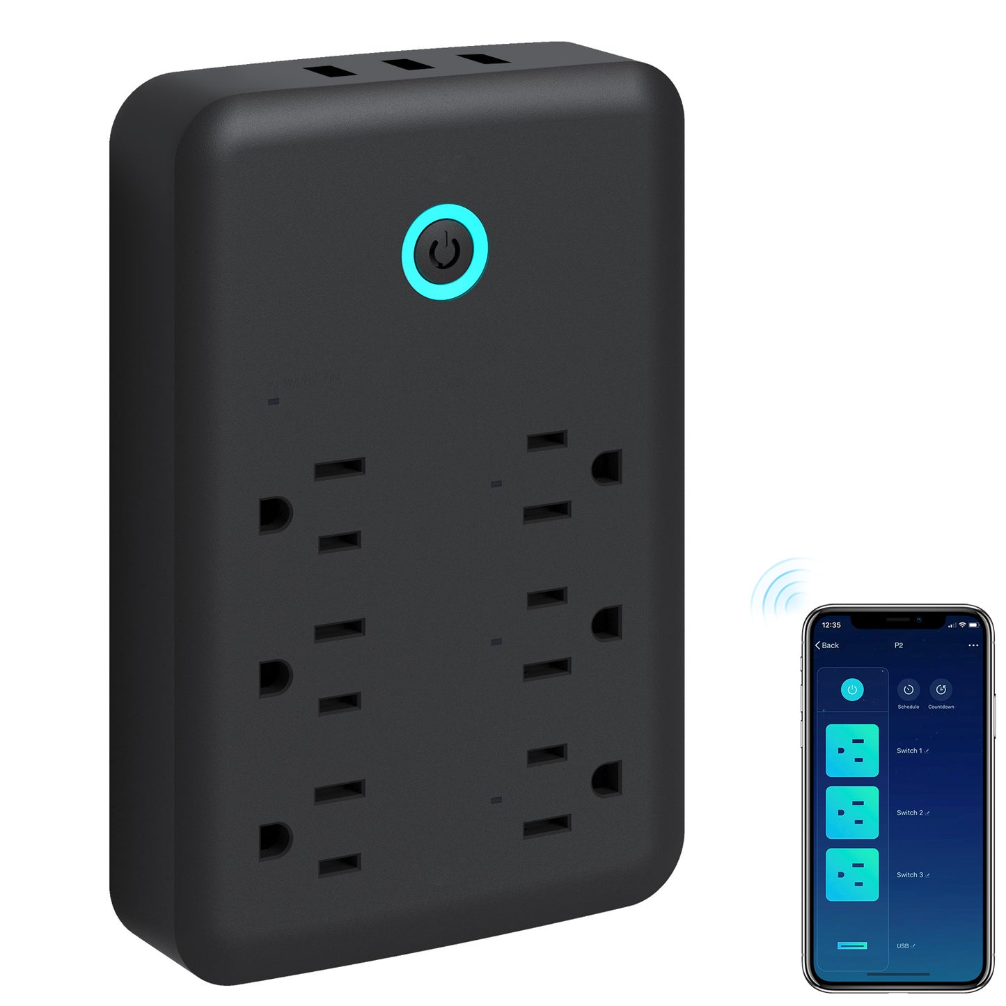 Gosund Smart WiFi Power Strip With 3 Individually Controlled Outlets