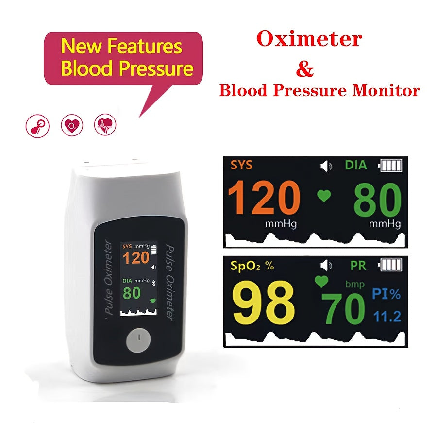 HD Pulse Oximeter BM1000B 2-In-1 Blood Pressure Monitor