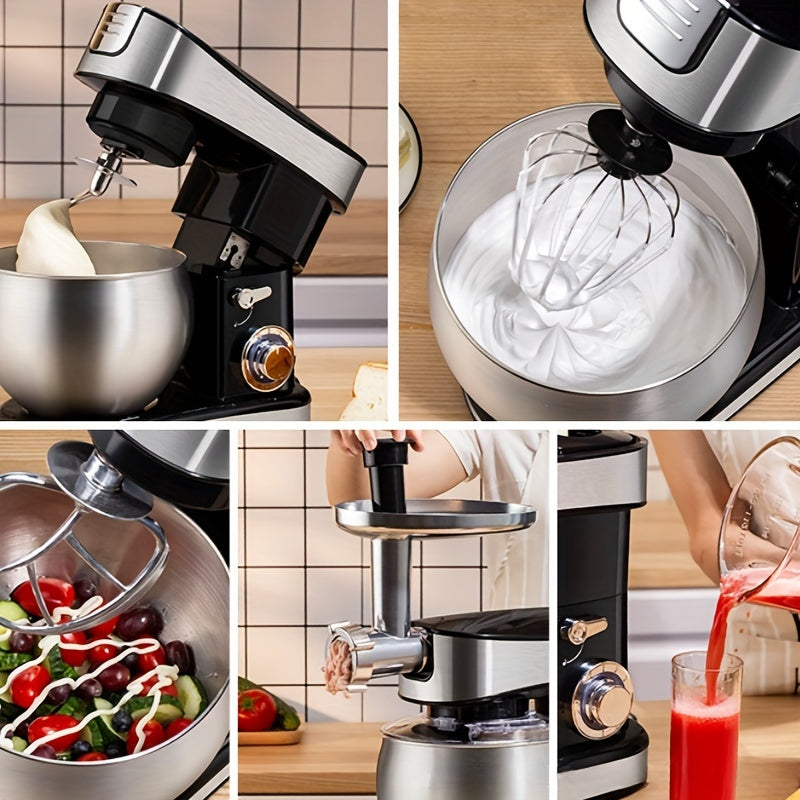 One Kitchen Electric Mixer, Featuring a 5-In-1 Design with Six Speed Settings And a Pulse Function, Comes with a 6.3QT Stainless Steel Bowl, Dough Hook, Mixing Attachment, Egg Whisk, And Spatula