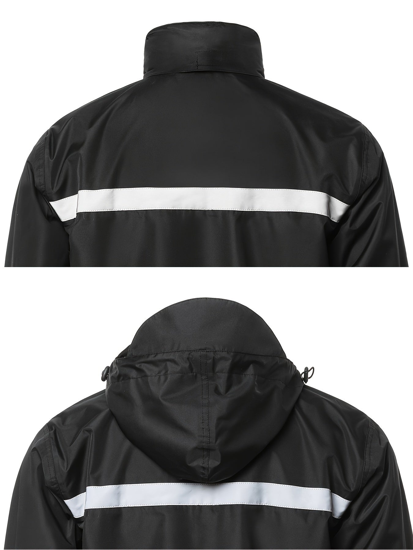 Men's Rain Suit High Visibility Reflective Jacket Pants