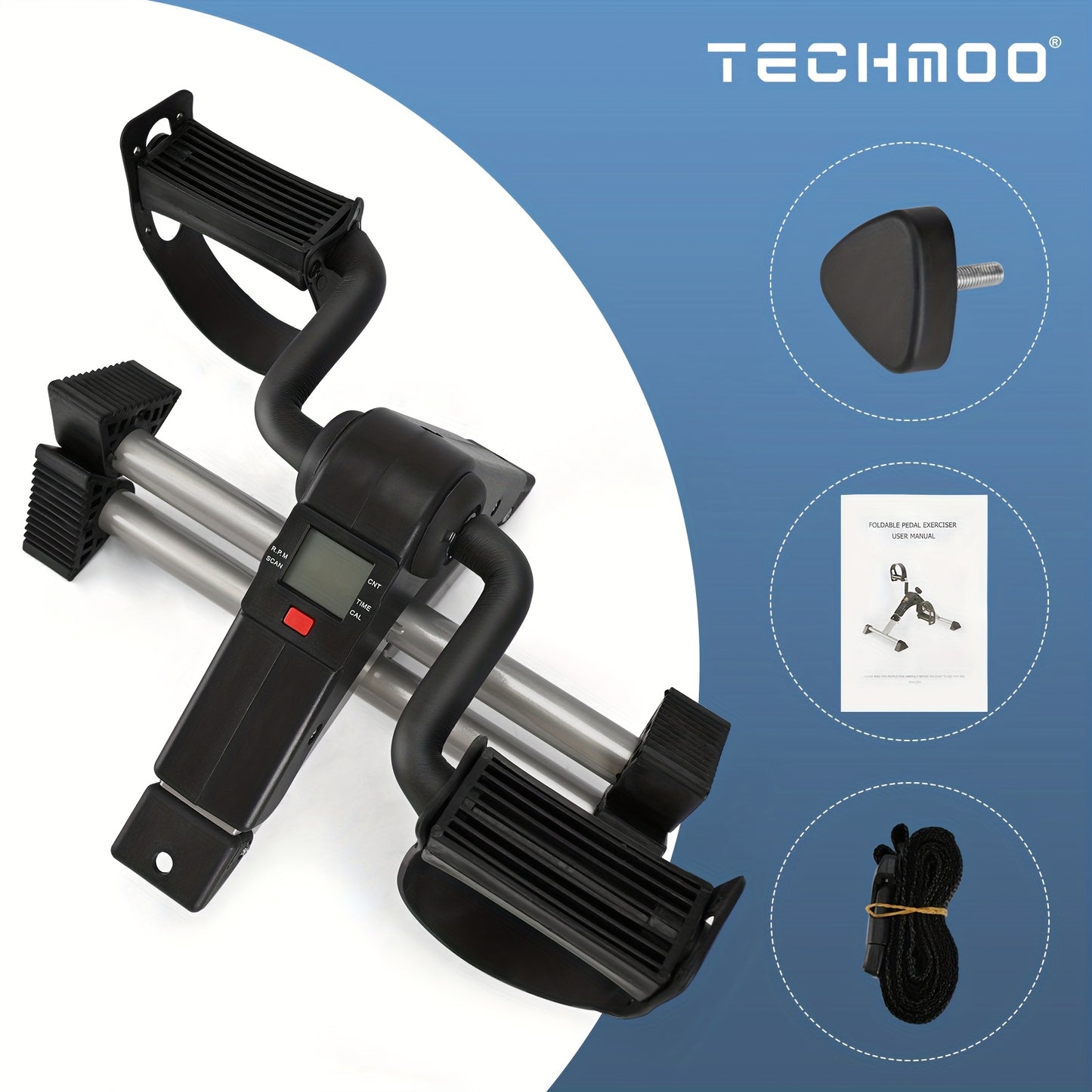 Mini Exercise Bike With LCD Display And Adjustable Resistance