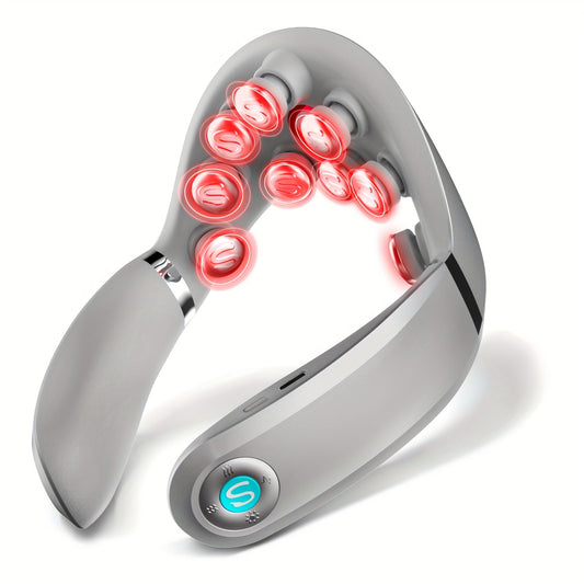 SKG Neck Massager With Heat And Vibration, Cordless Portable