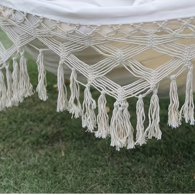 Tusheng Hammock Bohemian Canvas With Anti-Tipping Support