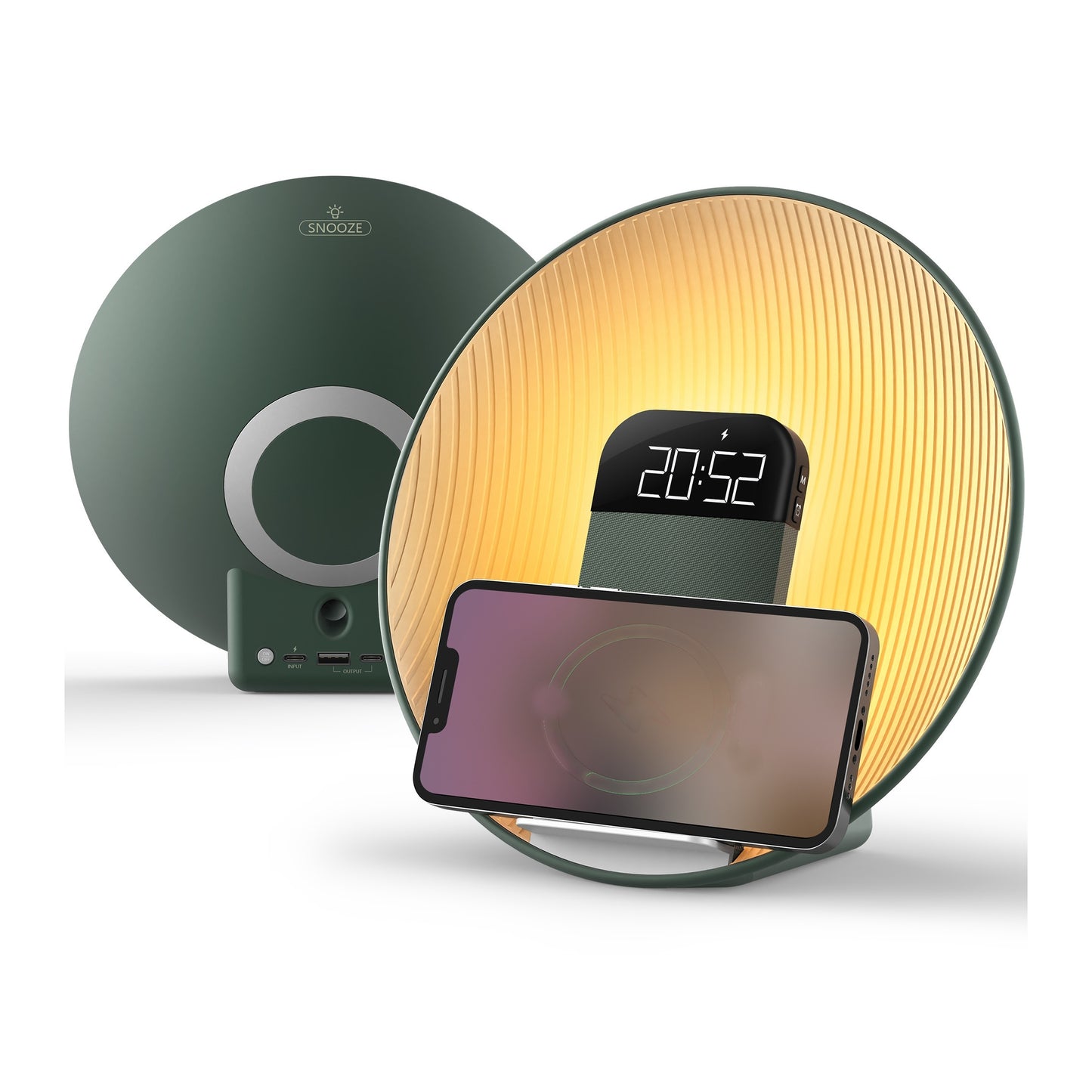 COLSUR Smart Sunrise Alarm Clock With Wireless Charging