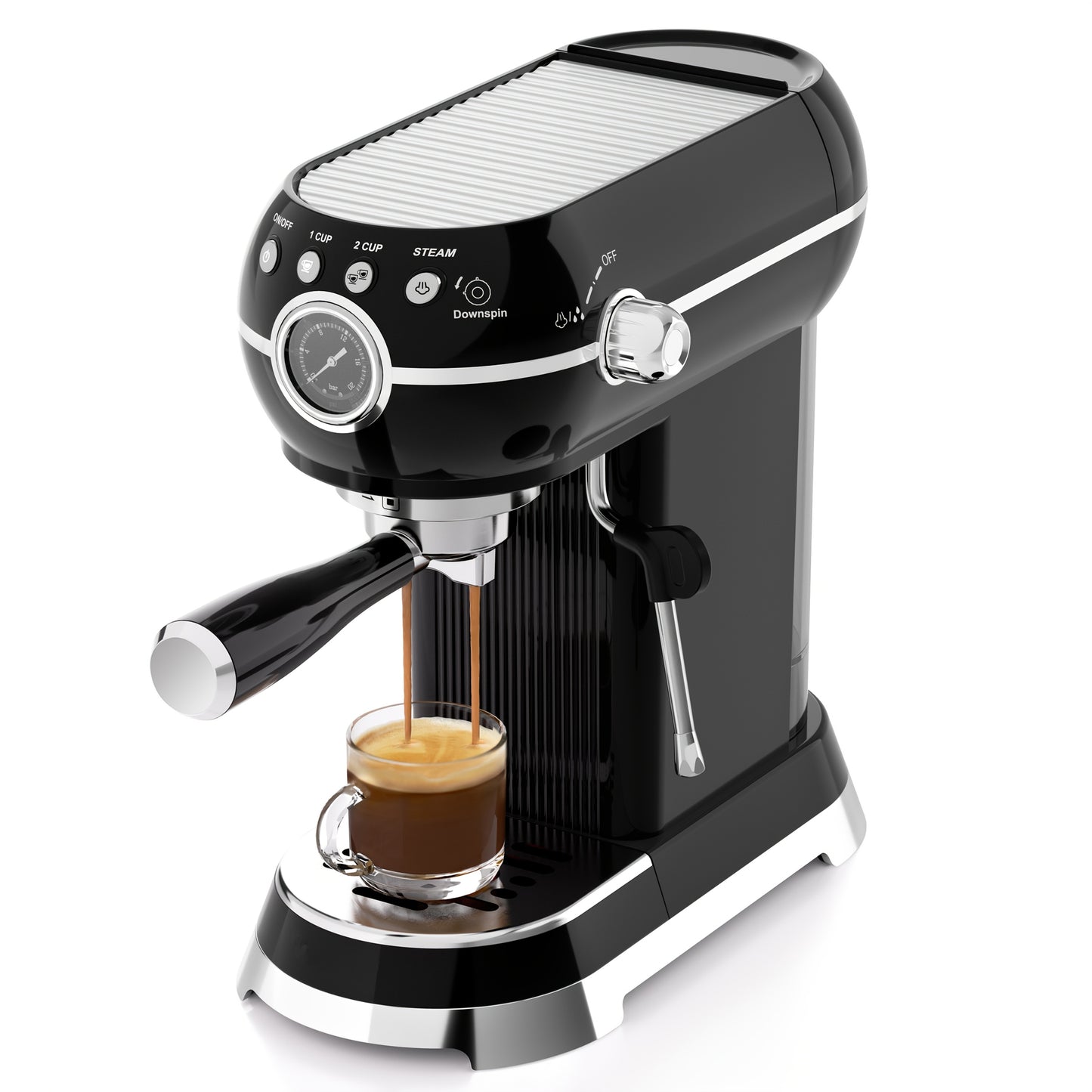 Espresso Machine With Milk Frother And 20 Bar Pressure