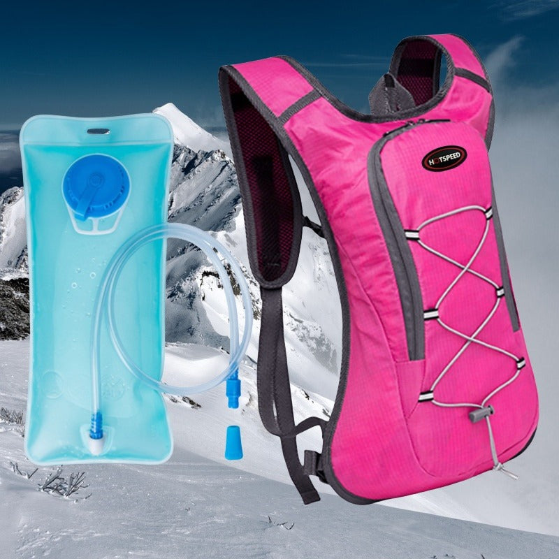 Sports outdoor breathable ultralight bicycle backpack with 2L water bag, outdoor sports cycling backpack, camping hiking running water bag
